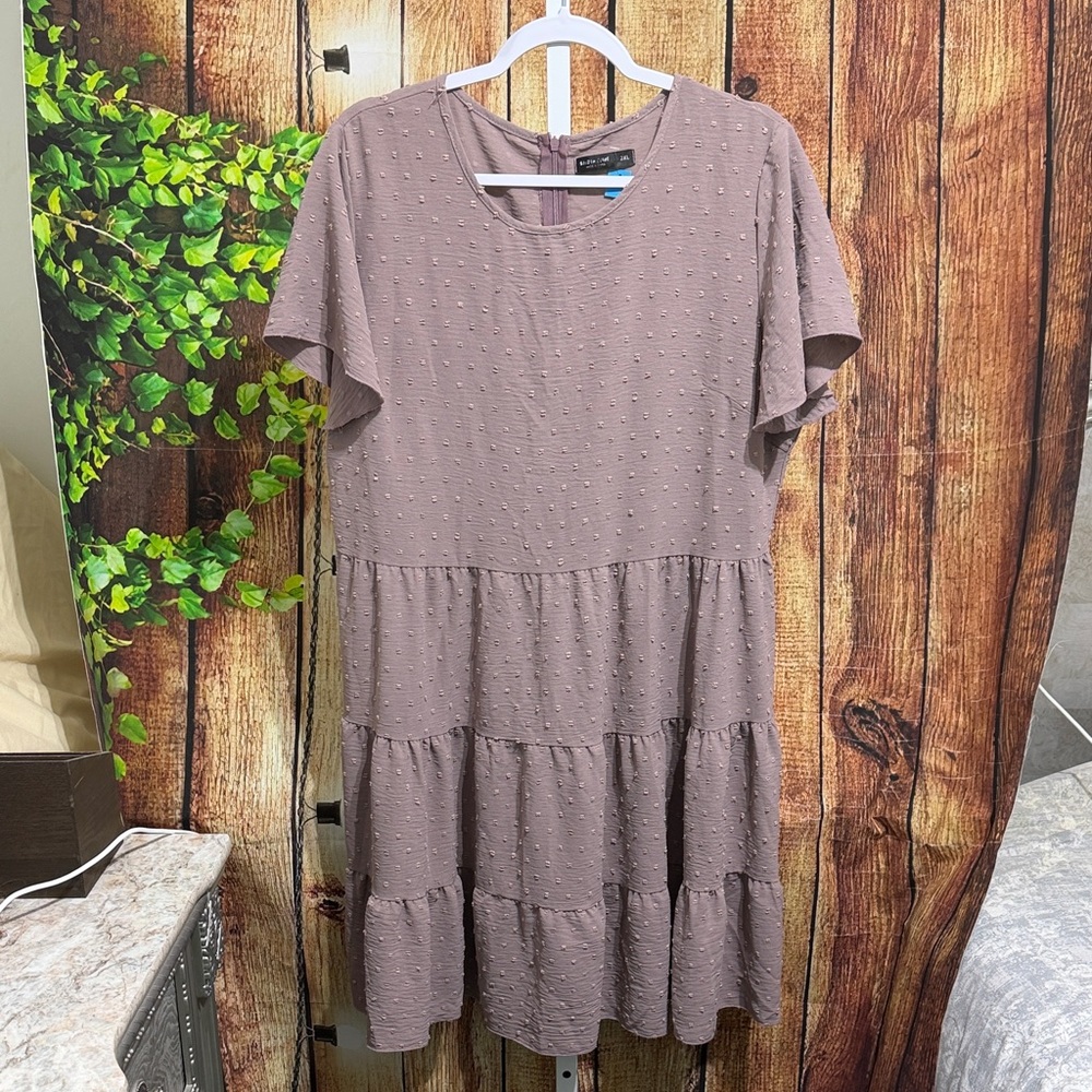 Shein Curve Tiered Dress Size 2XL